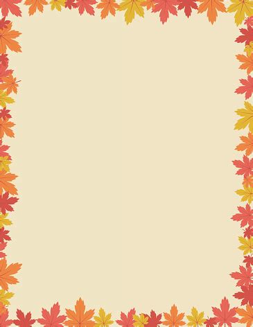 Autumn Border Design Stock Illustration - Download Image Now - Autumn ...