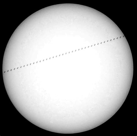 Esac Astronomy Club Comparing Iss Transits Sun Transit At Esac