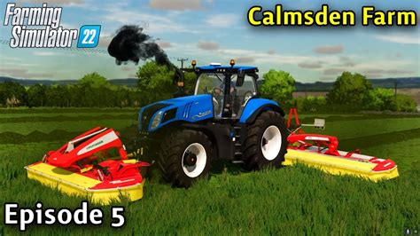 Farming Simulator 22 Timelapse Calmsden Farm Ep 5 OUR FIRST CUT YouTube