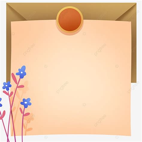 Letter Paper Hd Transparent Letter Paper Border Envelope Floret