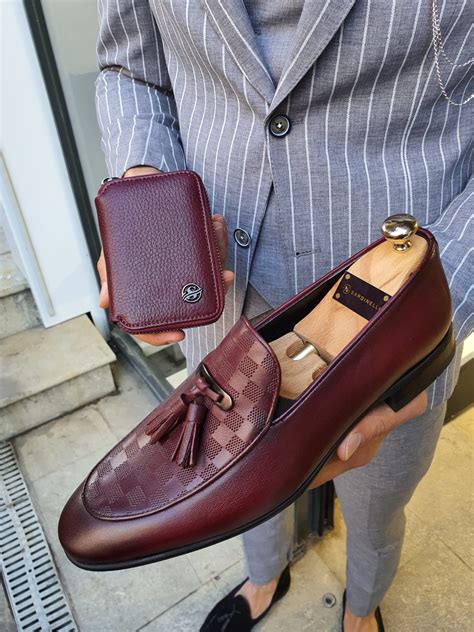 Buy Burgundy Tassel Loafer By Gentwith Free Shipping