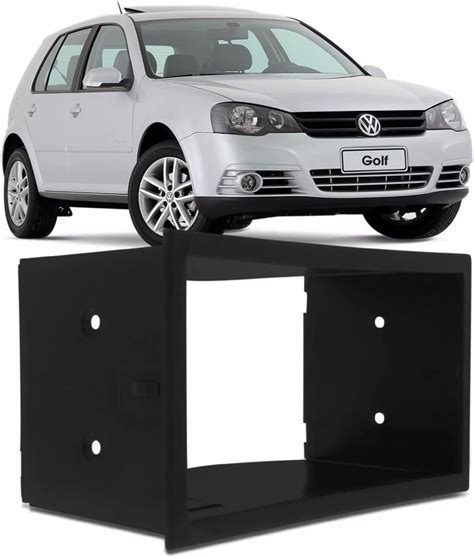 Moldura Fiamon Din Vw Polo Golf Fox Ecosport Fiesta Bora Preta