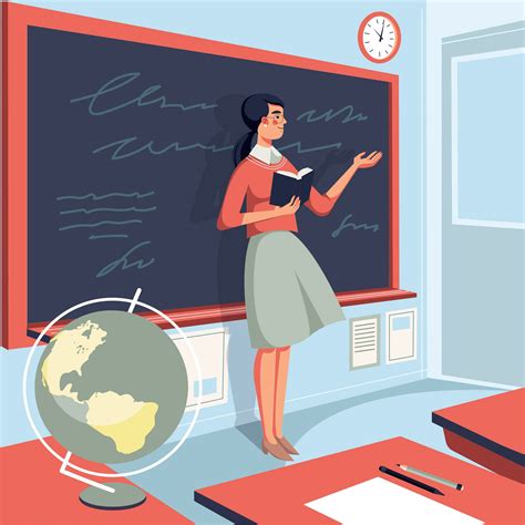 School Teacher Illustration on Behance | Teachers illustration, School illustration, Teacher ...