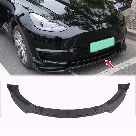 Buy TYYCKJ Fit Tesla Model Y Front Bumper Lip Kit Car Mods Spoilers For