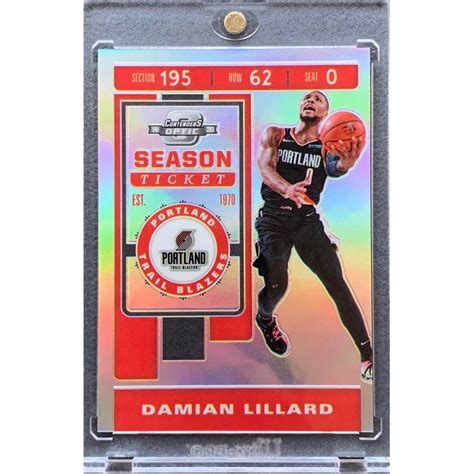 Damian Lillard Inserts Parallel Colored Numbered Nba Cards Shopee