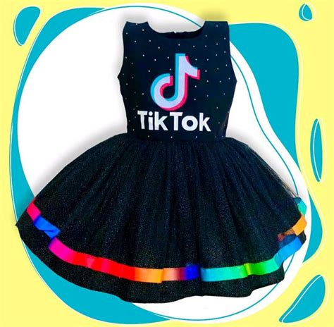 Vestido Tik Tok Loja Ateliê Fun Kids Elo7 Produtos Especiais