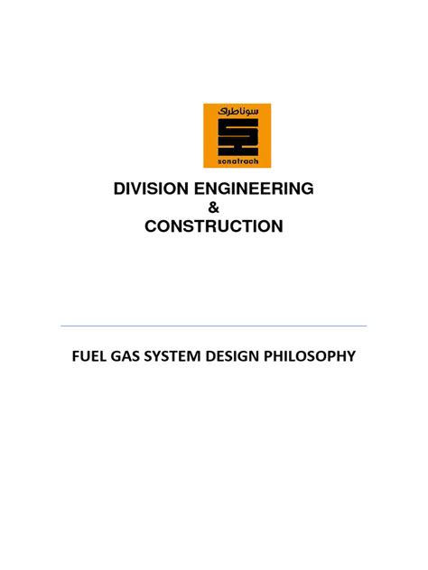 Ref n° 4 - FUEL GAS SYSTEM - DESIGN PHILOSOPHY | PDF | Fuels | Gases