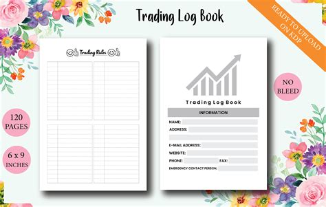 Trading Log Book Kdp Interior Graphic By Kdp Supervise Creative Fabrica