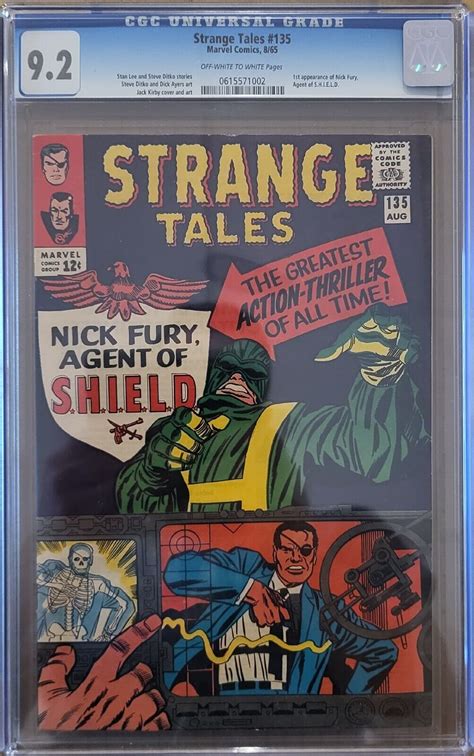 Strange Tales Cgc St Appearance Nick Fury Agent Of Shield