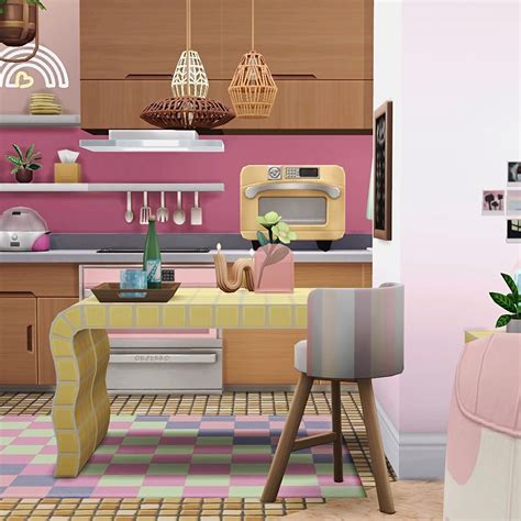 Pastel Apartment | No CC | 02 - Screenshots - The Sims 4 Rooms / Lots ...