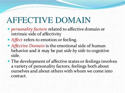 Affective Domain