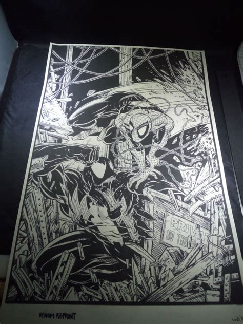 Spider-man Venom Comic Book Art Todd Mcfarlane Cover Art | Etsy