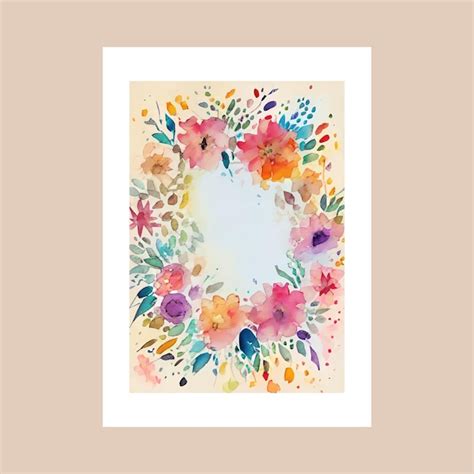 Premium Vector Watercolor Hand Painted Botanical Composition