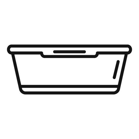 Premium Vector Biodegradable Plastic Box Icon Outline Vector Recycle