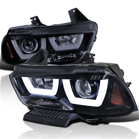 Buy Spec D Tuning Glossy Black LED Dual Halo Projector Headlights