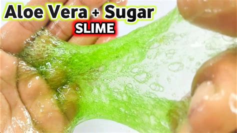 Aloe Vera And Sugar Slime😱👅🎧 How To Make No Glue No Borax Jiggly With Aloe Vera And Sugar Slime At