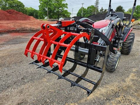 Hybrid Grapple For Compact Tractors Earth Turf Attachments Llc