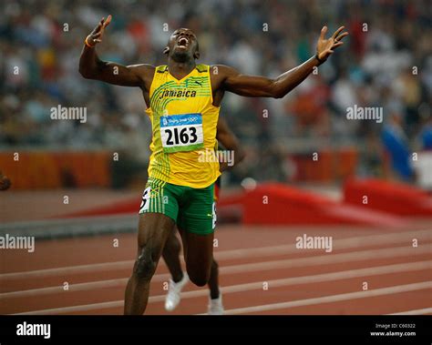 Beijing 2008 olympics usain bolt hi-res stock photography and images ...