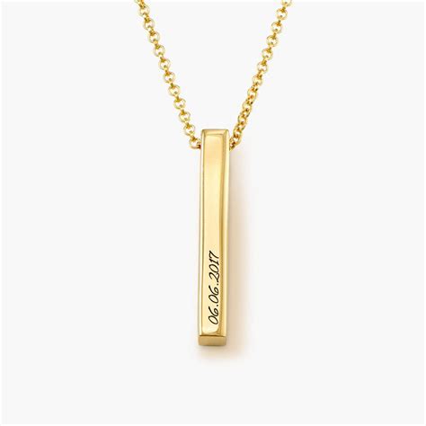 Explore the Pillar Bar Necklace, Gold Plated from Oak & Luna. Fashion jewelry created from fine ...