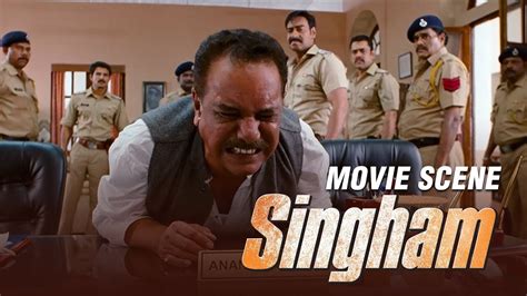 singham ajay devgn takes  corrupt officer  politician action