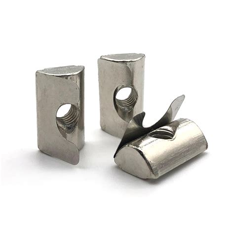 4040 Aluminum Profile Slide 8mm Slot Nut Top Square Spring T Nuts With