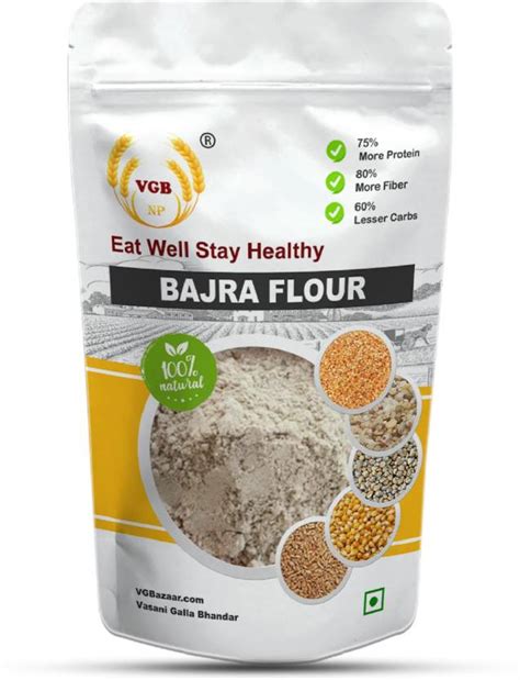 Vgbnp 100 Natural And Original Pearl Millet Flour Bajri Ka Aata Pure