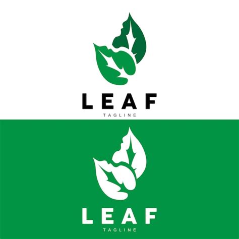 Logotipo de hoja verde ecología planta natural vector naturaleza diseño