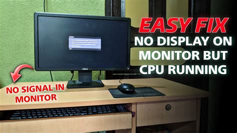 Fix No Display On Monitor But CPU Running No Signal In Monitor CPU