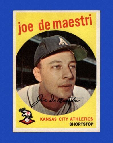 1959 Topps Set Break 64 Joe Demaestri EX EXMINT GMCARDS EBay