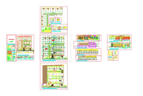 Plaza Comercial En Autocad Librer A Cad