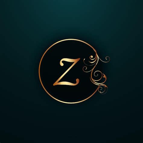 Diseño Creativo Del Logotipo De La Letra Z Con Color Dorado Vector Premium