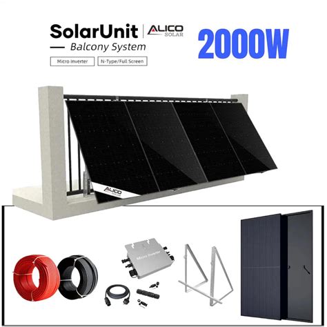 2000W Balcony System Small Solar Solution Solar Balcony System With