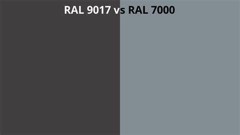 Ral 9017 Vs 7000 Ral Colour Chart Uk