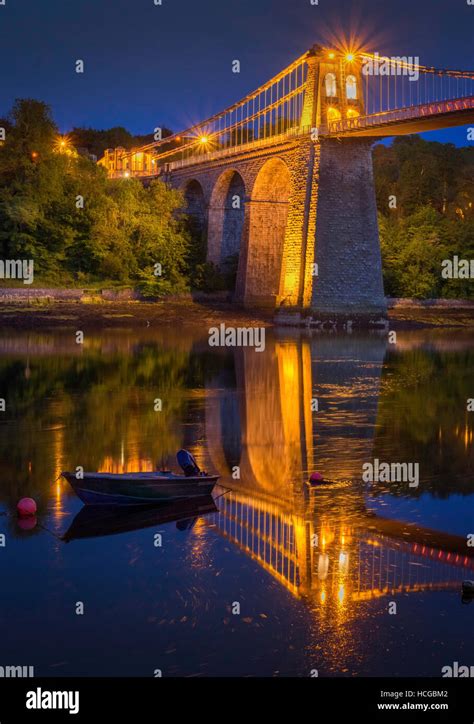 The Menai Suspension Bridge Stock Photo - Alamy