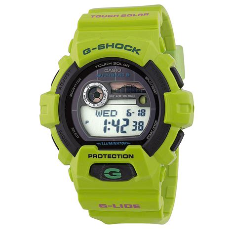 Casio G Shock Green G Lide Tide Graph Solar Multiband Mens Watch