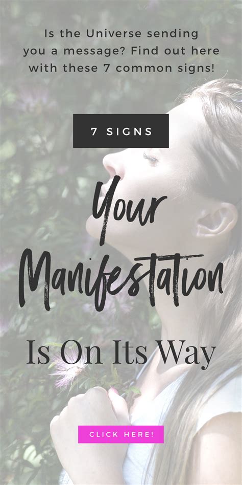 7 Signs Your Manifestation Is On Its Way In 2020 With Images