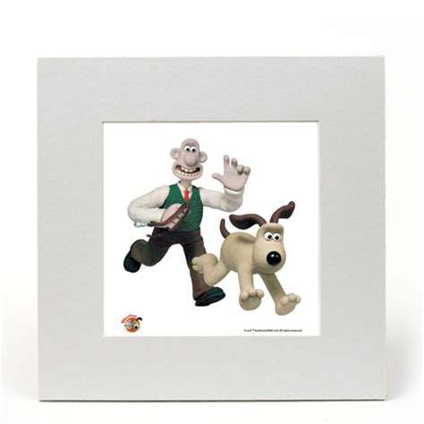 Wallace And Gromit Fine Art Print Walkies IWOOT