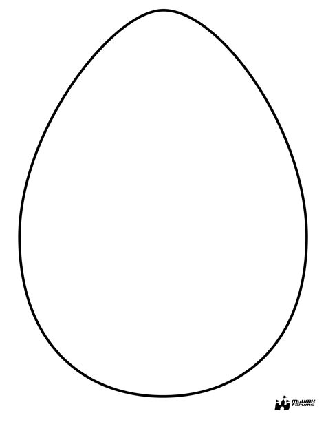 Egg Shape Template Free Printable Printable Templates