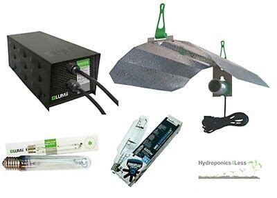 LUMII BLACK 600W BALLAST GROW LIGHT KIT HYDROPONICS HPS SUNBLASTER MH