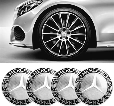 Mercedes Benz X Alloy Wheel Centre Hub Caps Mm Black Gbs