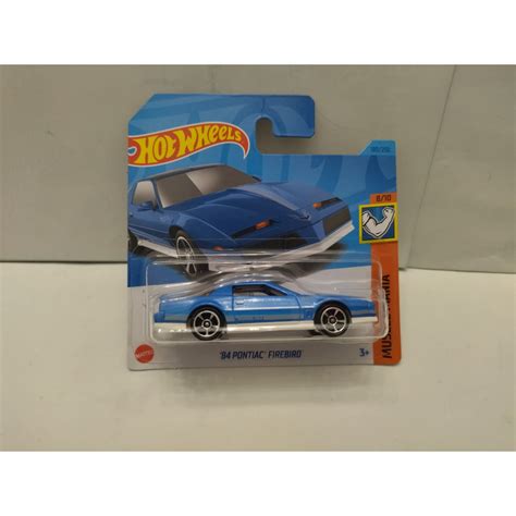 PONTIAC FIREBIRD 1984 BLUE 4 10 MUSCLEMANIA 1 64 HOT WHEELS BCN STOCK