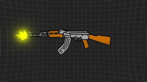 Ak 47 Gun 2d Game Weapon 2d Animation 50918450 Stock Video At Vecteezy