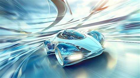 Premium Ai Image Arafed Image Of A Futuristic Car Speeding Through A