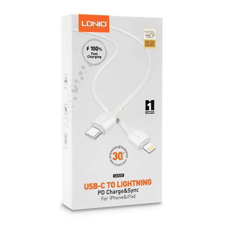 Ldnio Cable Type C To Lightning Super Charge 1M LC121I White