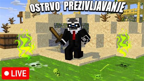 OSTRVO PREZIVLJAVANJE MINECRAFT LIVE YouTube