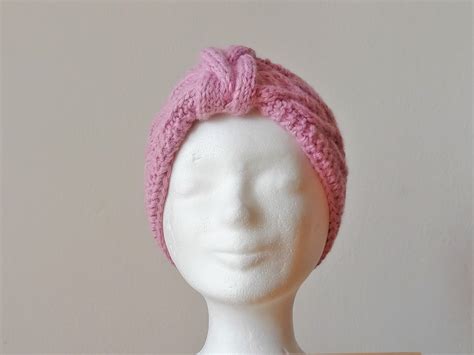 Knitting Patterns For Womens Headbands Set Of 3 Pdf Digital Knit