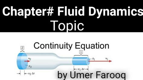 Equation Of Continuity Youtube