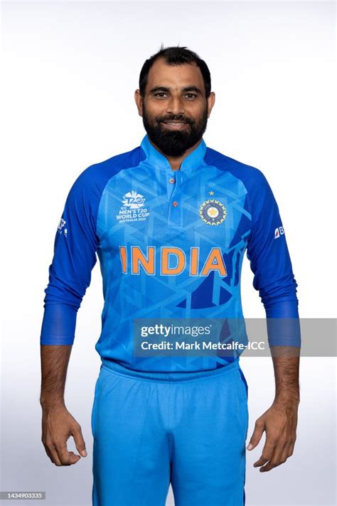 Mohammad Shami Poses During The India Icc Mens T20 Cricket World Cup