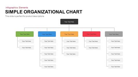 Simple Organizational Chart PowerPoint Template