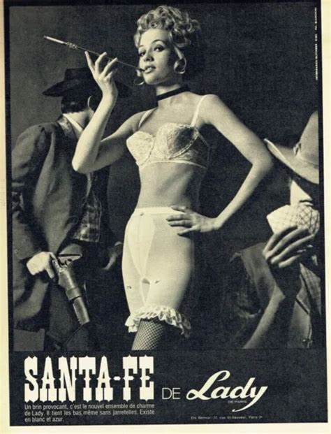 Publicit Advertising Lady Sante Fe Soutien Gorge Gaine Sous